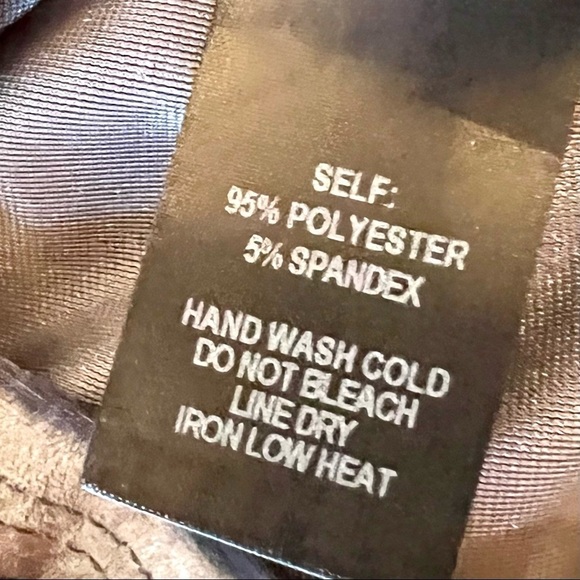 LULU’S Galiana Blue Grey Velvet Long Sleeve Wrap Dress womens size XS - Picture 11 of 12